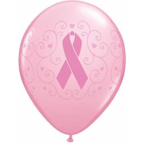 28cm Round Pink Breast Cancer Awareness Wrap #11712 - Pack of 50 