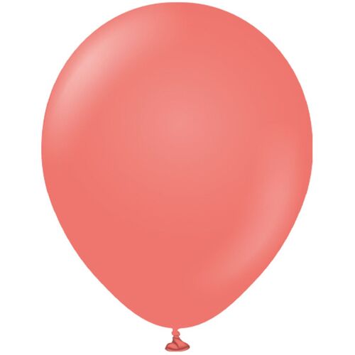 46cm Standard Coral Kalisan Plain Latex Balloons #11823410 - Pack of 25