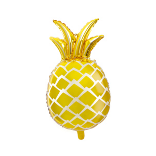 63cm Shape Foil Balloon Gold Pineapple #252613019 - Each (Pkgd.) TEMPORARILY UNAVAILABLE