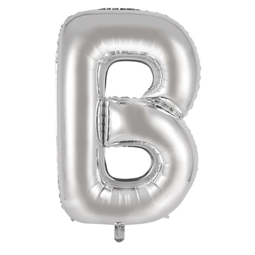 86cm Letter B Silver Foil Balloon #30213901 - Each (Pkgd.) 