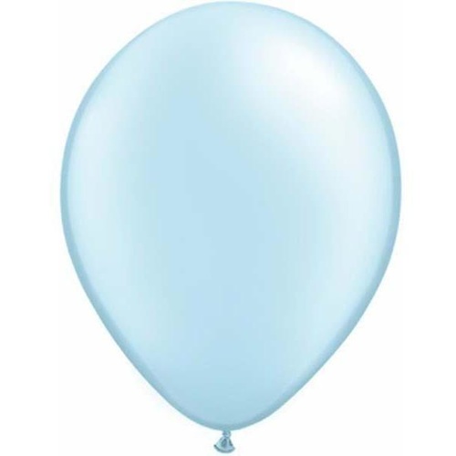 28cm Round Pearl Light Blue Qualatex Plain Latex #39812 - Pack of 25 TEMPORARILY UNAVAILABLE