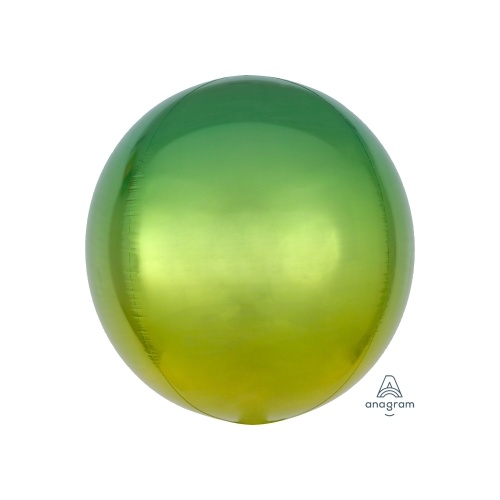Ombre Orbz Yellow & Green Foil Balloon 40cm #4039846 - Each (Pkgd.)
